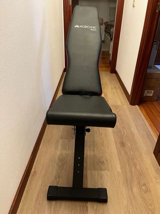 Banco de pesas plegable y set mancuernas