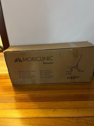 Banco de pesas plegable y set mancuernas