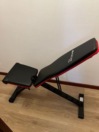 Banco de pesas plegable y set mancuernas