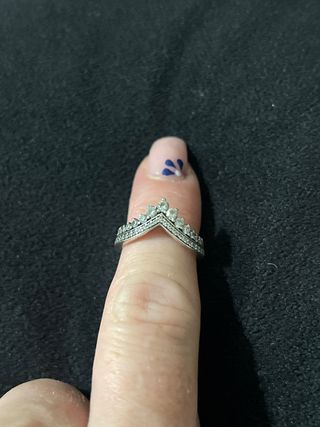 Anillo Pandora Tiara Brillante Plata