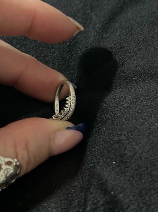 Anillo Pandora Tiara Brillante Plata