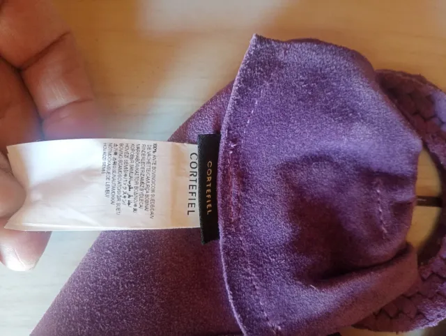 Cinturón de ante morado