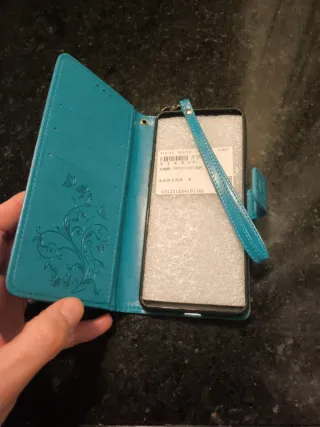 Custodia OPPO Find X3 Pro con fiori a farfalla blu