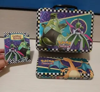 Set 3 scatole metallo Pokemon