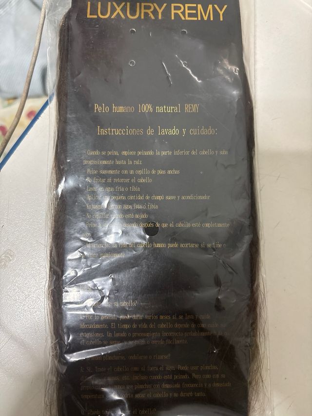 Coleta Pelo Natural Remy Negro/Marrón