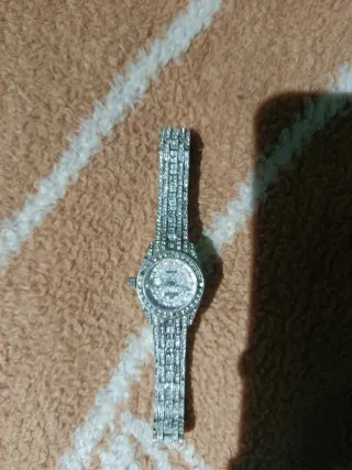 Reloj de colección plateado