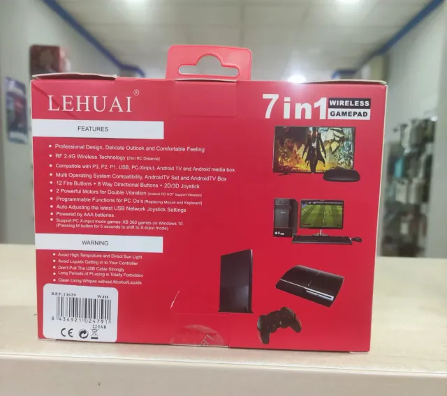 LEHUAI controlo remoto 7-em-1 para PC, Android TV