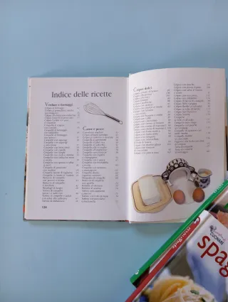 n.3 libri di ricette Spaghetti, Crêpes e Fritti