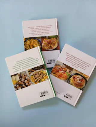 n.3 libri di ricette Spaghetti, Crêpes e Fritti