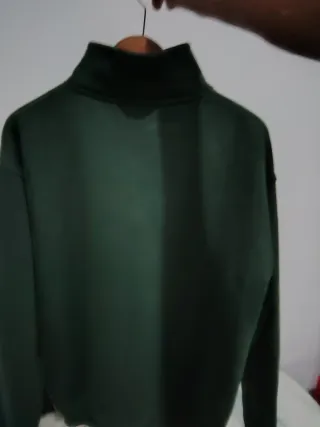 Sudadera Nueva Pull&Bear Hombre Verde Cremallera