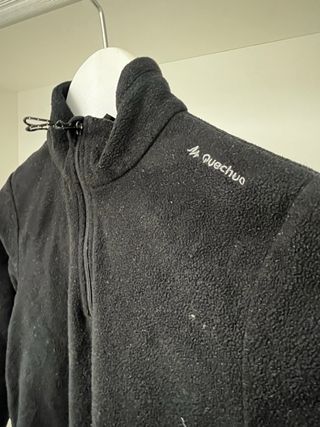 Conjunto nieve: pantalón y polar negro 122-128 cm