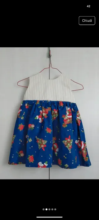 Vestito natalizio bimba