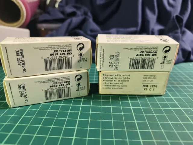 Lote 4 carretes Ilford FP4 Plus 125 HP5 Plus 400