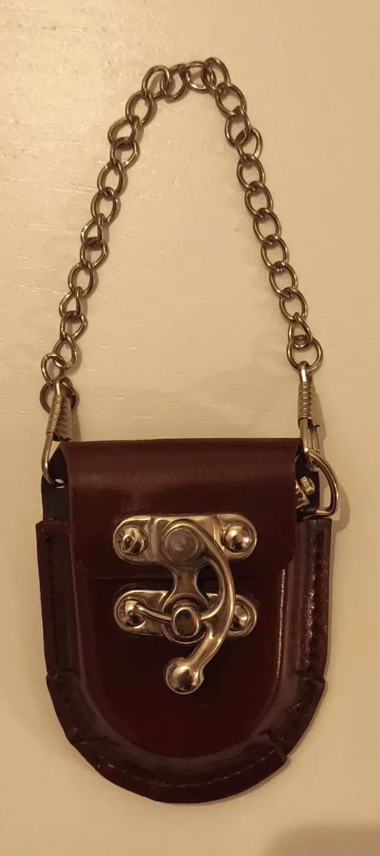 Orologio da tasca Longxing argento con custodia