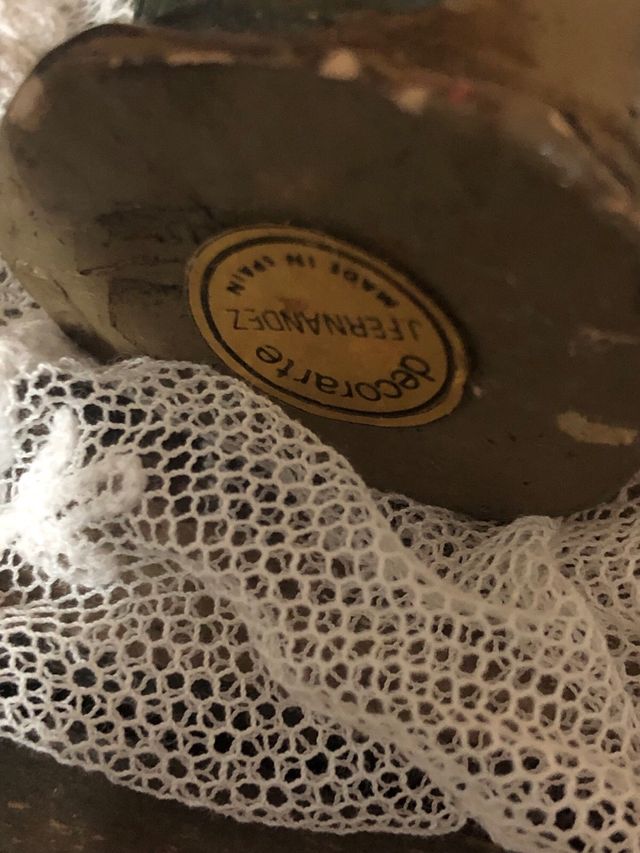 Virgenes de Belén antiguas  de barro 2 x 15