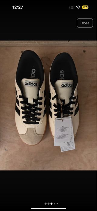 Adidas VL Court Base Blanco/Negro/Goma 36.5