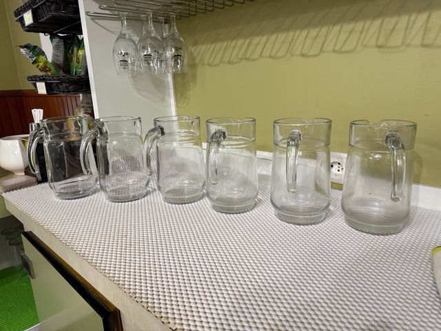 Jarras Cristal Grueso 1L Hostelería