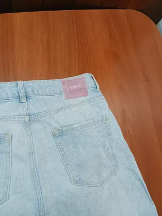 Pantalón vaquero Zara mujer azul claro
