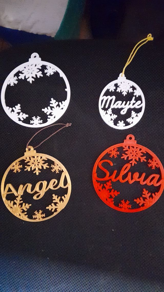 Adornos Navideños Personalizados con el.nombre