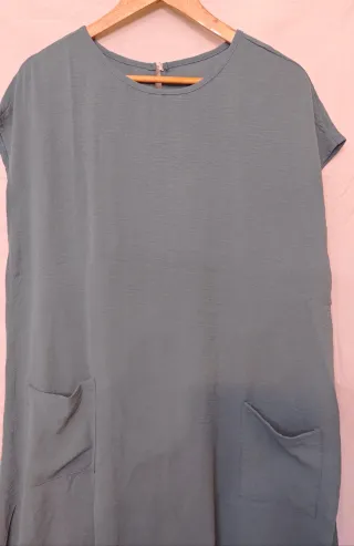 Vestido azul 100% algodón talla XXL