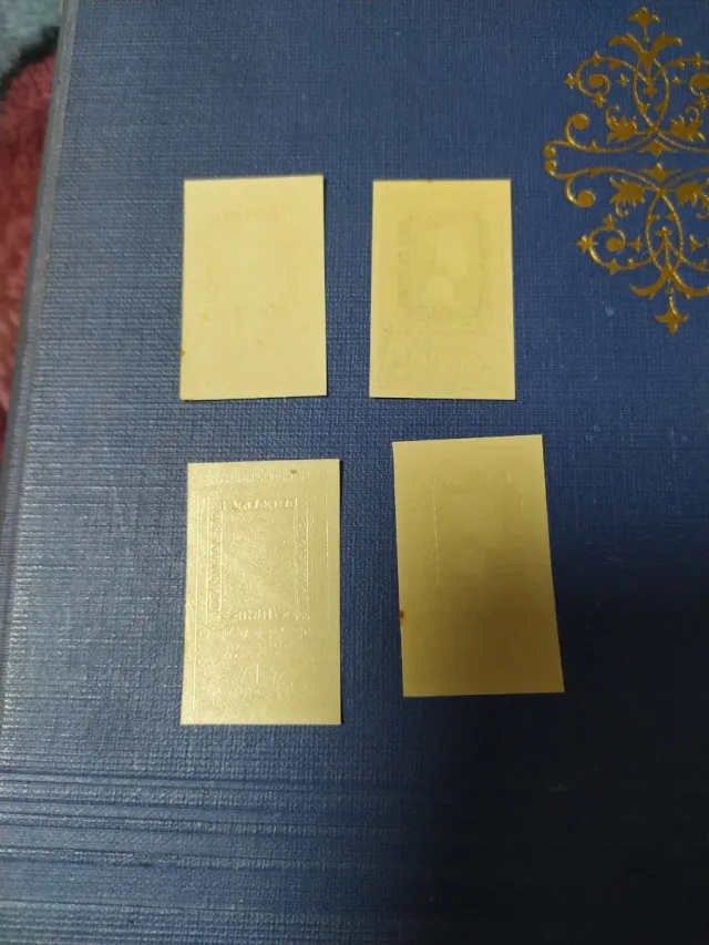 Lotto di 4 francobolli del Centenario spagnolo 1850