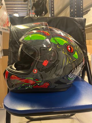 Casco Shiro SH605 Diseño Alien NUEVO A ESTRENAR!!!