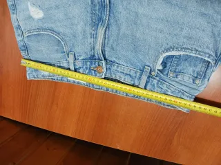 Pantalón vaquero ancho mujer