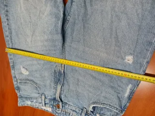 Pantalón vaquero ancho mujer