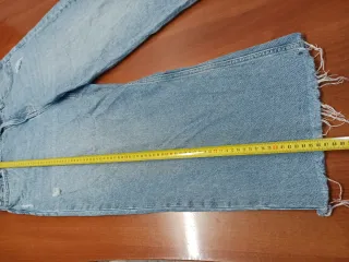 Pantalón vaquero ancho mujer