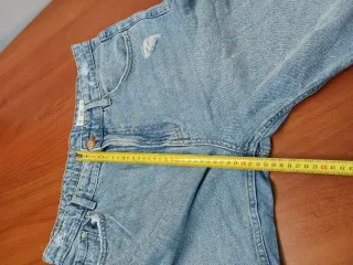 Pantalón vaquero ancho mujer