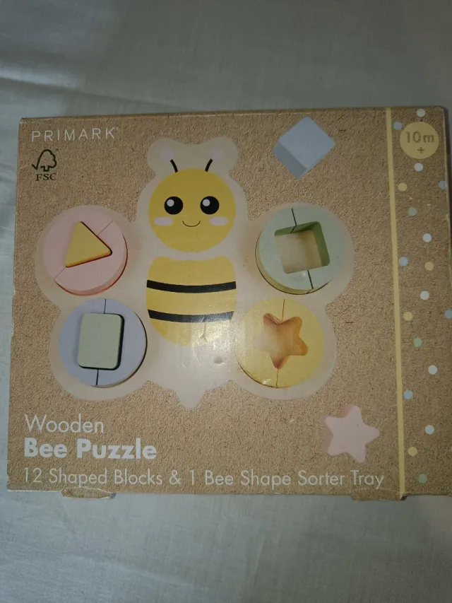 Puzzle Madera Abeja Primark 10m+