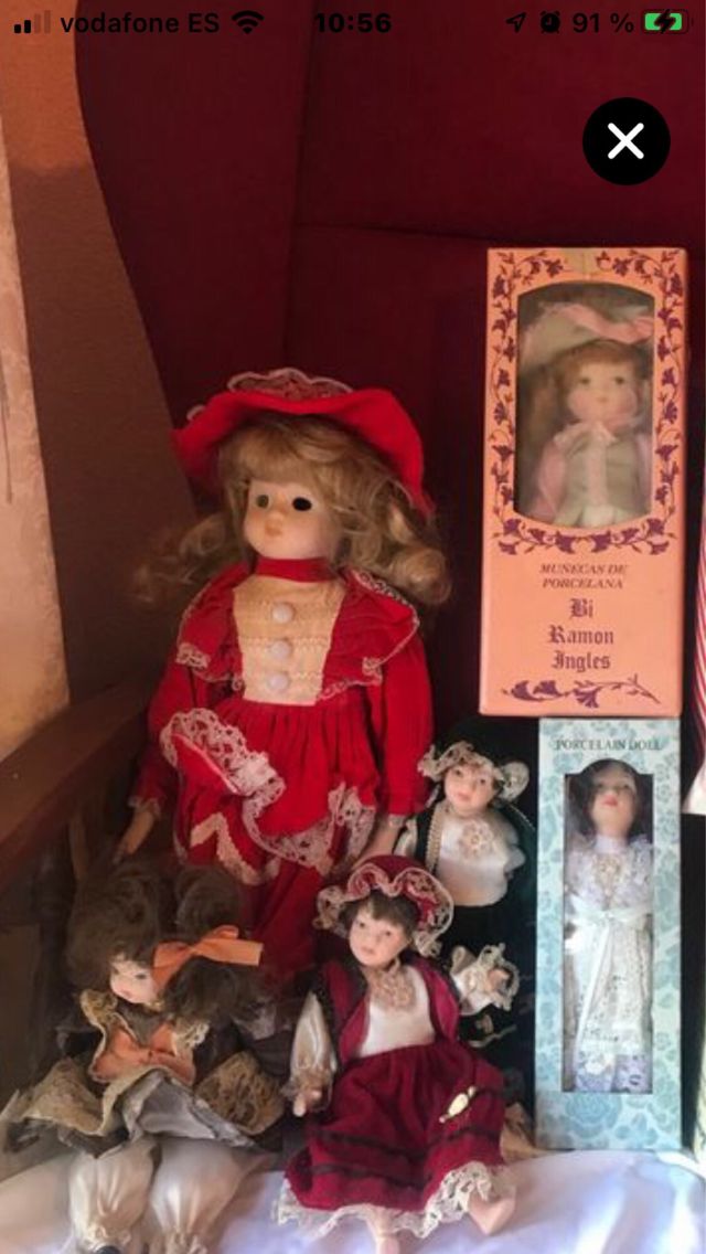 Muñecas de porcelana vintage