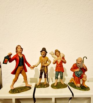 4 pastorelli presepe vintage