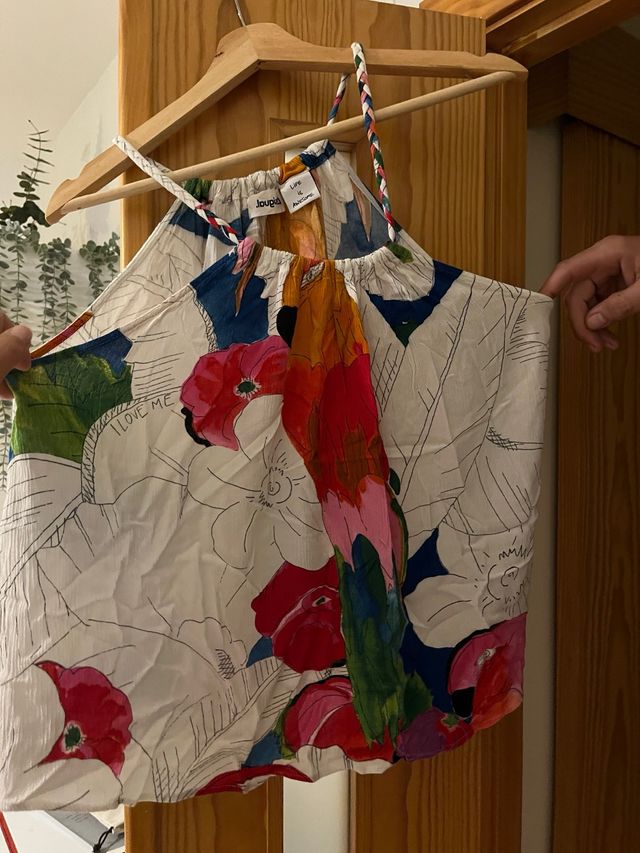 Camiseta tirantes Desigual multicolor Talla L