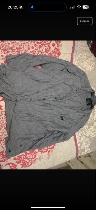 Camisa de hombre gris