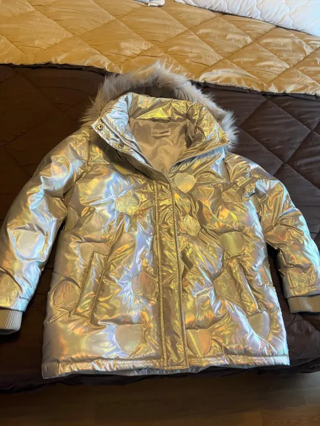 Cazadora Desigual Holográfica Corazones