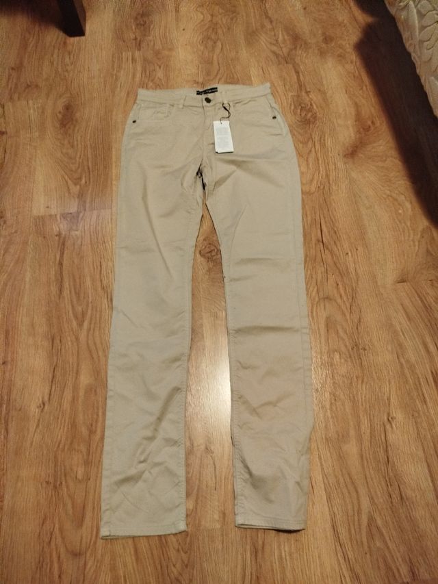 Pantalón Massimo Dutti beige