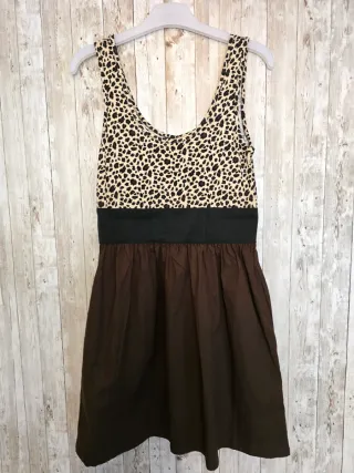 Vestido Leopardo Beige y Marrón