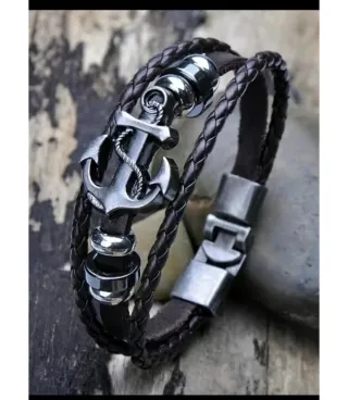 Bracciale uomo con ancora.