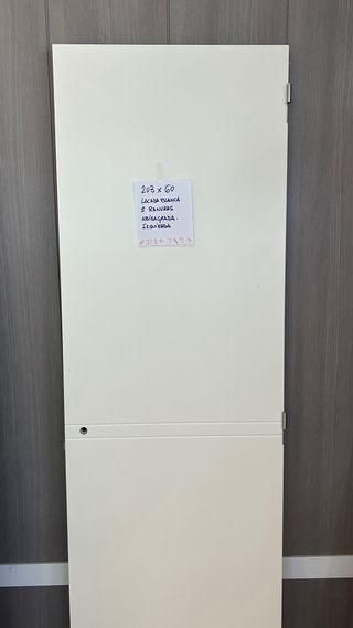 Puerta lacada blanca 203x60
