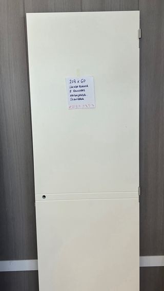 Puerta lacada blanca 203x60