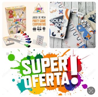 Pack Oferta Juegos de Mesa Just One y Sound Box 