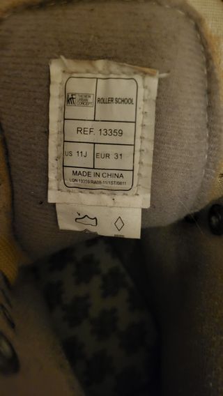 Patines Artísticos Clásicos Blancos y Dorados