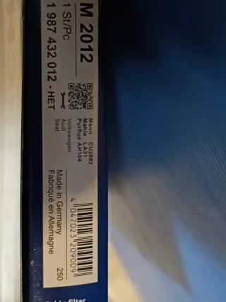 Bosch Filtro Abitacolo Interno Auto.