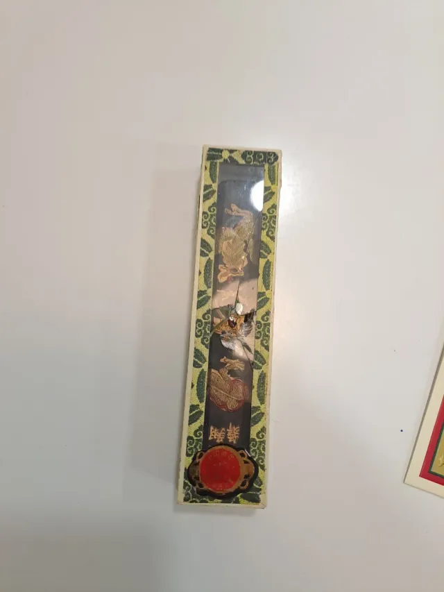 Tintero de piedra para tinta con pincel y tinta