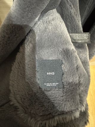 Chaqueta Mango efecto piel forrada