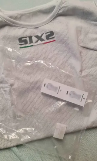 Maglia intima SIX2 Uomo Tg. XL White Carbon