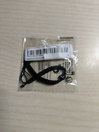 Pulsera trenzada negra
