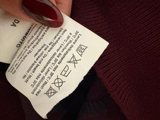 Maglione a quadri bordeaux