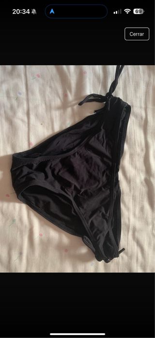 Braga de bañador negra